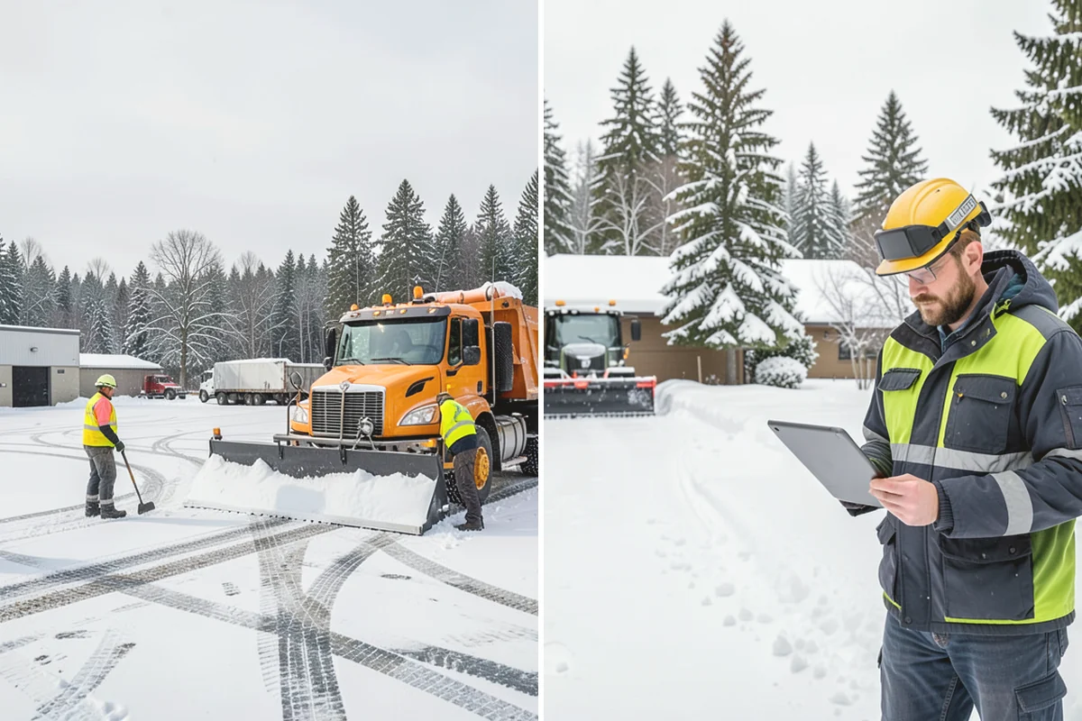 Fitness Center Parking Lot Snow Removal in North Bend, King County, WA - Confirm early opening and peak hours with fitness center staff