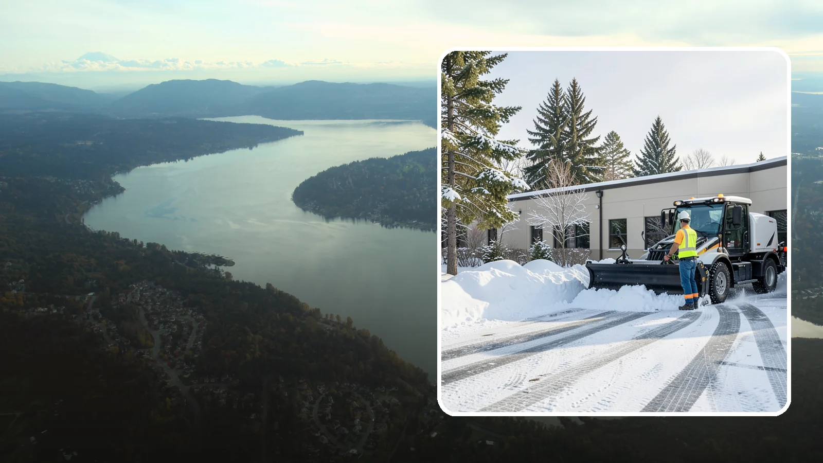 Fitness Center Parking Lot Snow Removal in Sammamish, King County, WA - We clear fitness center lots before dawn so Western Washington members can work out safely through winter.