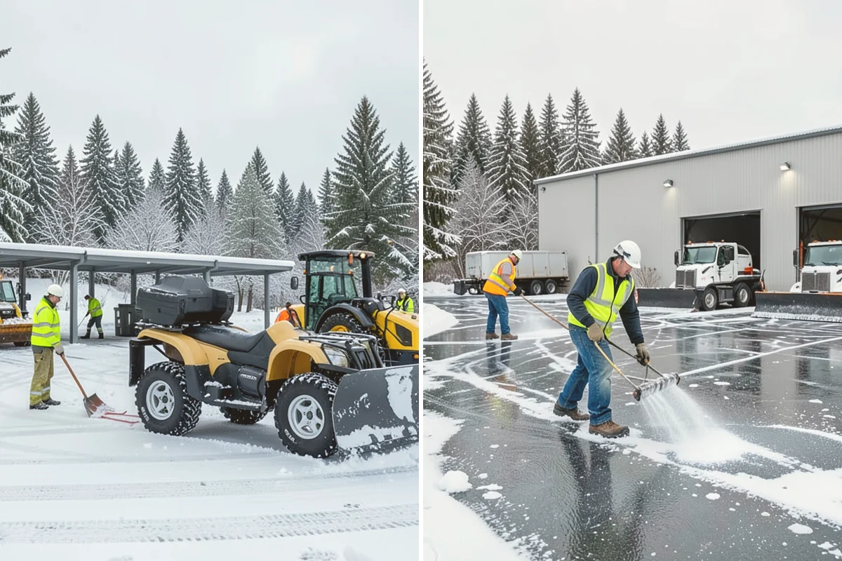 Fitness Center Parking Lot Snow Removal in Sammamish, King County, WA - Confirm early opening and peak hours with fitness center staff