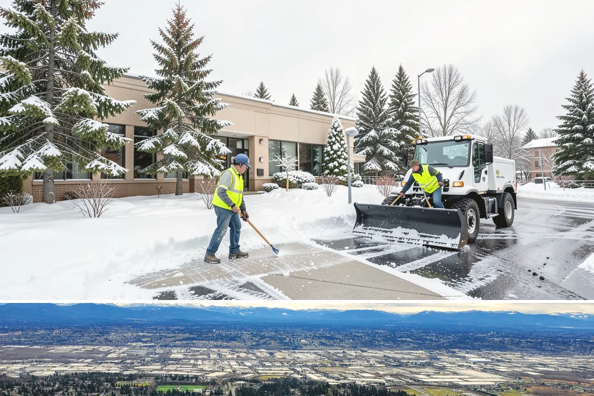 Fitness Center Parking Lot Snow Removal in SeaTac, King County, WA - Fitness center lots in Western Washington face peak snow demand from December through February, when dark morning freezes meet...