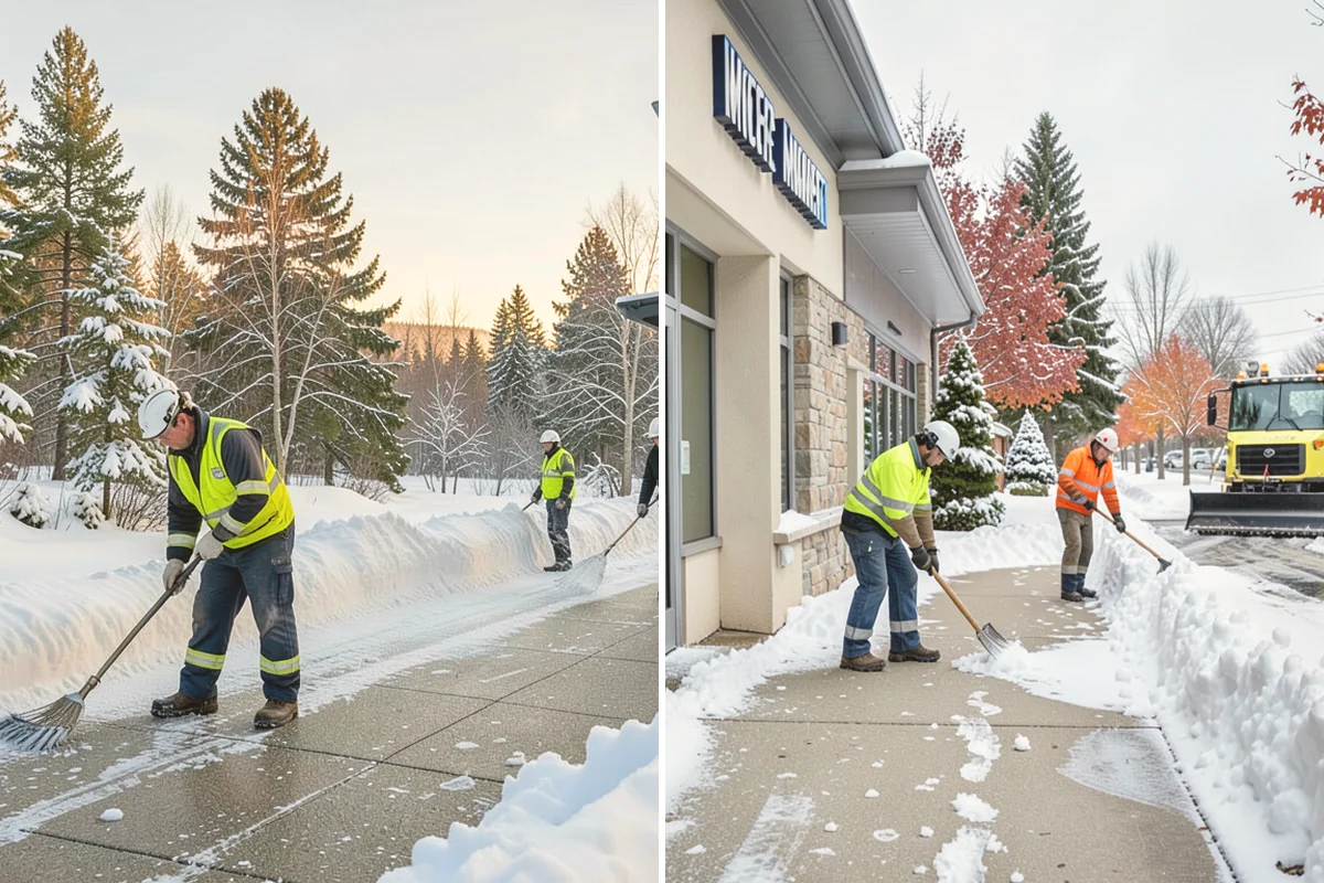 Fitness Center Parking Lot Snow Removal in Stanwood, Snohomish County, WA - Confirm early opening and peak hours with fitness center staff
