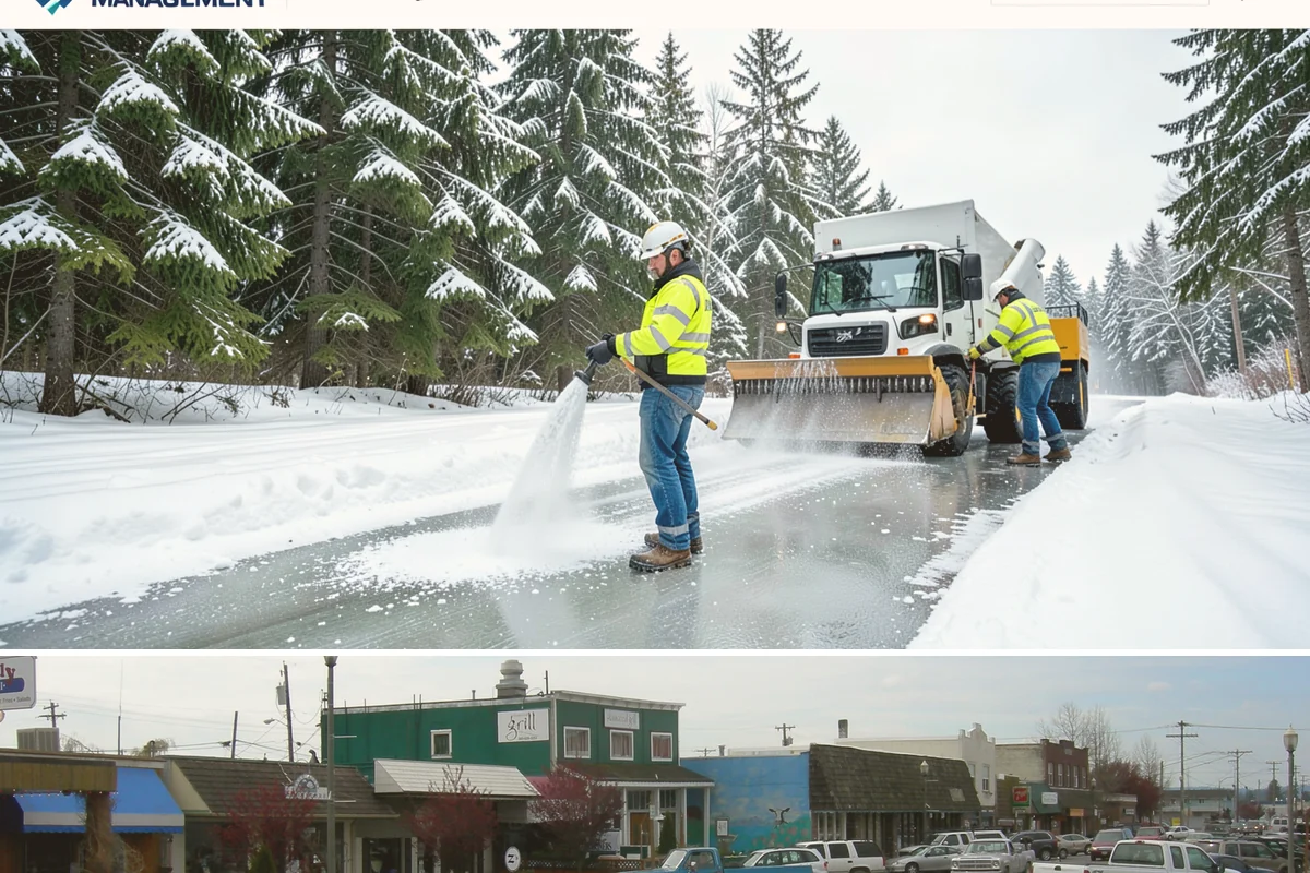 Fitness Center Parking Lot Snow Removal in Stanwood, Snohomish County, WA - Fitness center lots in Western Washington face peak snow demand from December through February, when dark morning freezes meet...