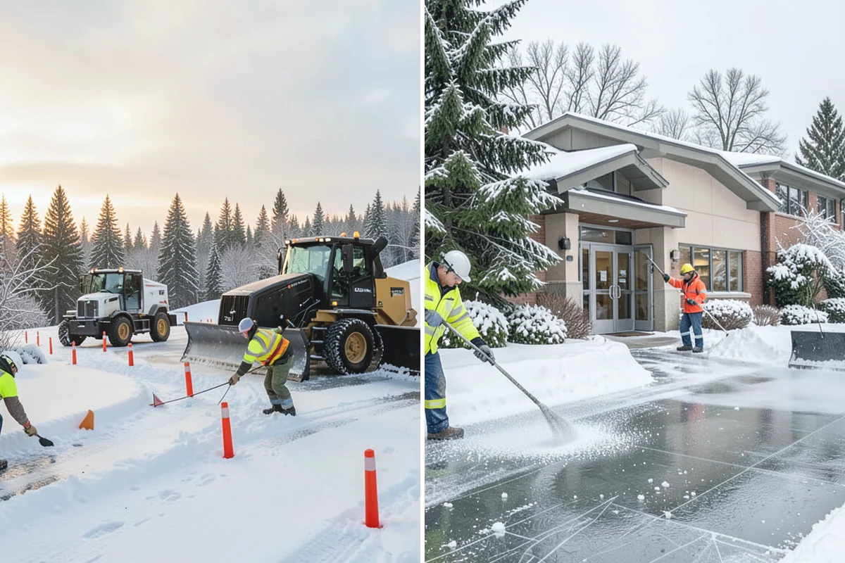 Fitness Center Parking Lot Snow Removal in Woodinville, King County, WA - Confirm early opening and peak hours with fitness center staff