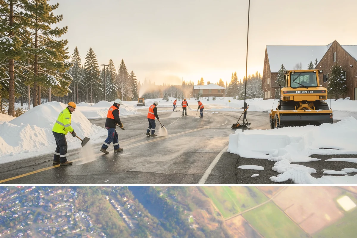 Fitness Center Sidewalk Clearing in Algona, King County, WA - Fitness center demand peaks from December through February, when pre-dawn arrivals meet the coldest, most glazed walks of the day.