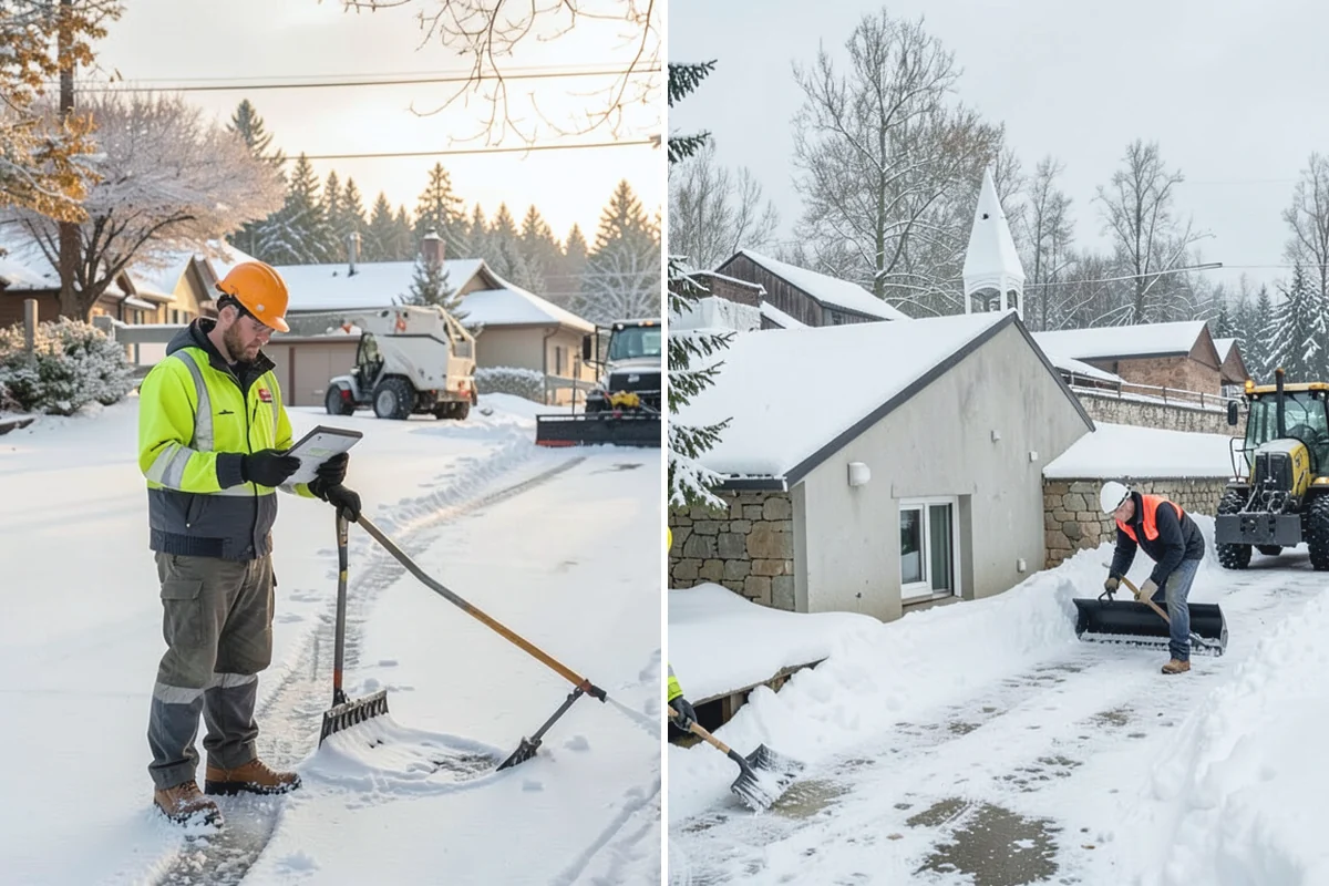 Fitness Center Sidewalk Clearing in Bonney Lake, Pierce County, WA - Clear the entrance and approach before the earliest opening