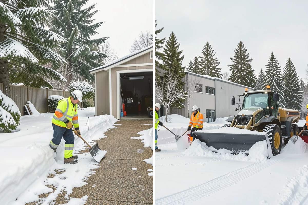 Fitness Center Sidewalk Clearing in Bothell, King County, WA - Clear the entrance and approach before the earliest opening