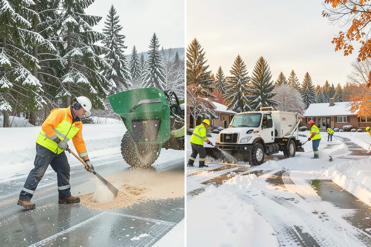 Fitness Center Sidewalk Clearing in Brier, Snohomish County, WA - Clear the entrance and approach before the earliest opening