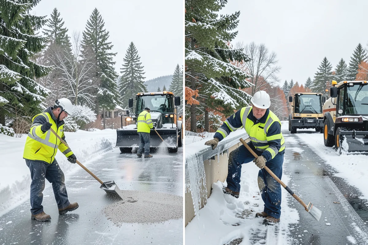 Fitness Center Sidewalk Clearing in Coupeville, Island County, WA - Clear the entrance and approach before the earliest opening