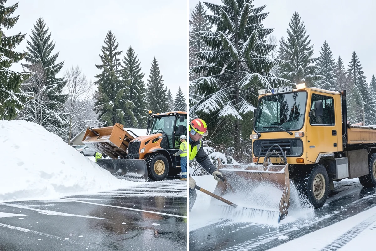 Fitness Center Sidewalk Clearing in Darrington, Snohomish County, WA - Clear the entrance and approach before the earliest opening