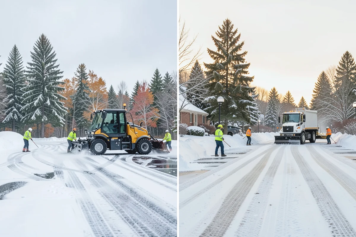 Fitness Center Sidewalk Clearing in Des Moines, King County, WA - Clear the entrance and approach before the earliest opening