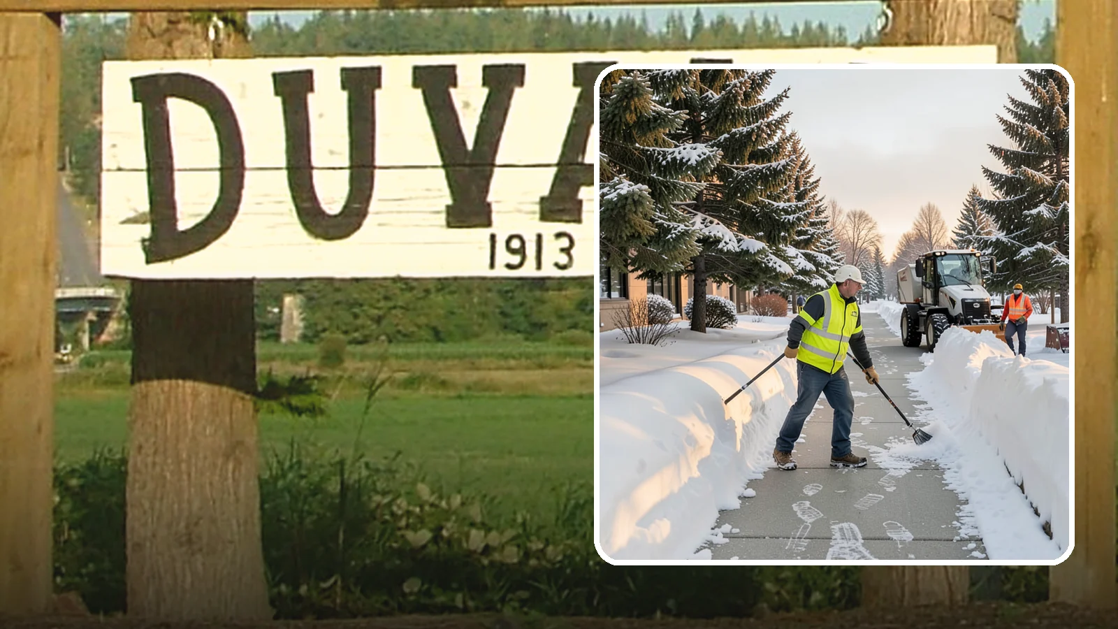 Fitness Center Sidewalk Clearing in Duvall, King County, WA - Early-hours entrance sidewalk clearing for Western Washington fitness centers, keeping the walk safe for members arriving before...