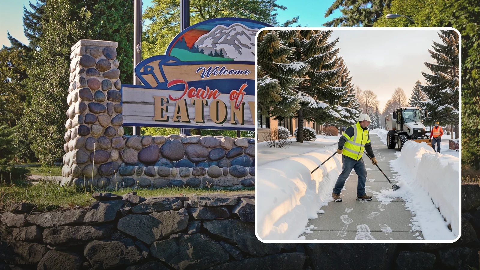 Fitness Center Sidewalk Clearing in Eatonville, Pierce County, WA - Early-hours entrance sidewalk clearing for Western Washington fitness centers, keeping the walk safe for members arriving before...