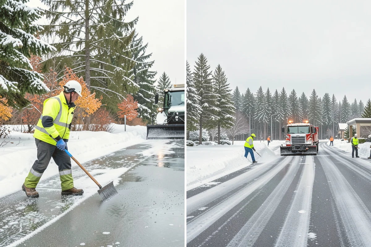 Fitness Center Sidewalk Clearing in Eatonville, Pierce County, WA - Clear the entrance and approach before the earliest opening