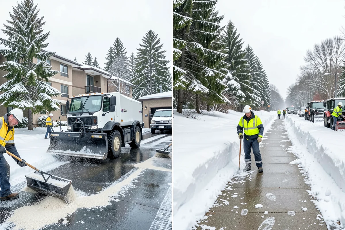 Fitness Center Sidewalk Clearing in Fircrest, Pierce County, WA - Clear the entrance and approach before the earliest opening
