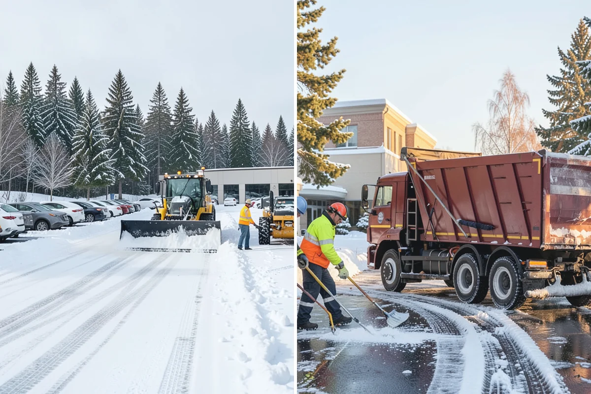 Fitness Center Sidewalk Clearing in Granite Falls, Snohomish County, WA - Clear the entrance and approach before the earliest opening