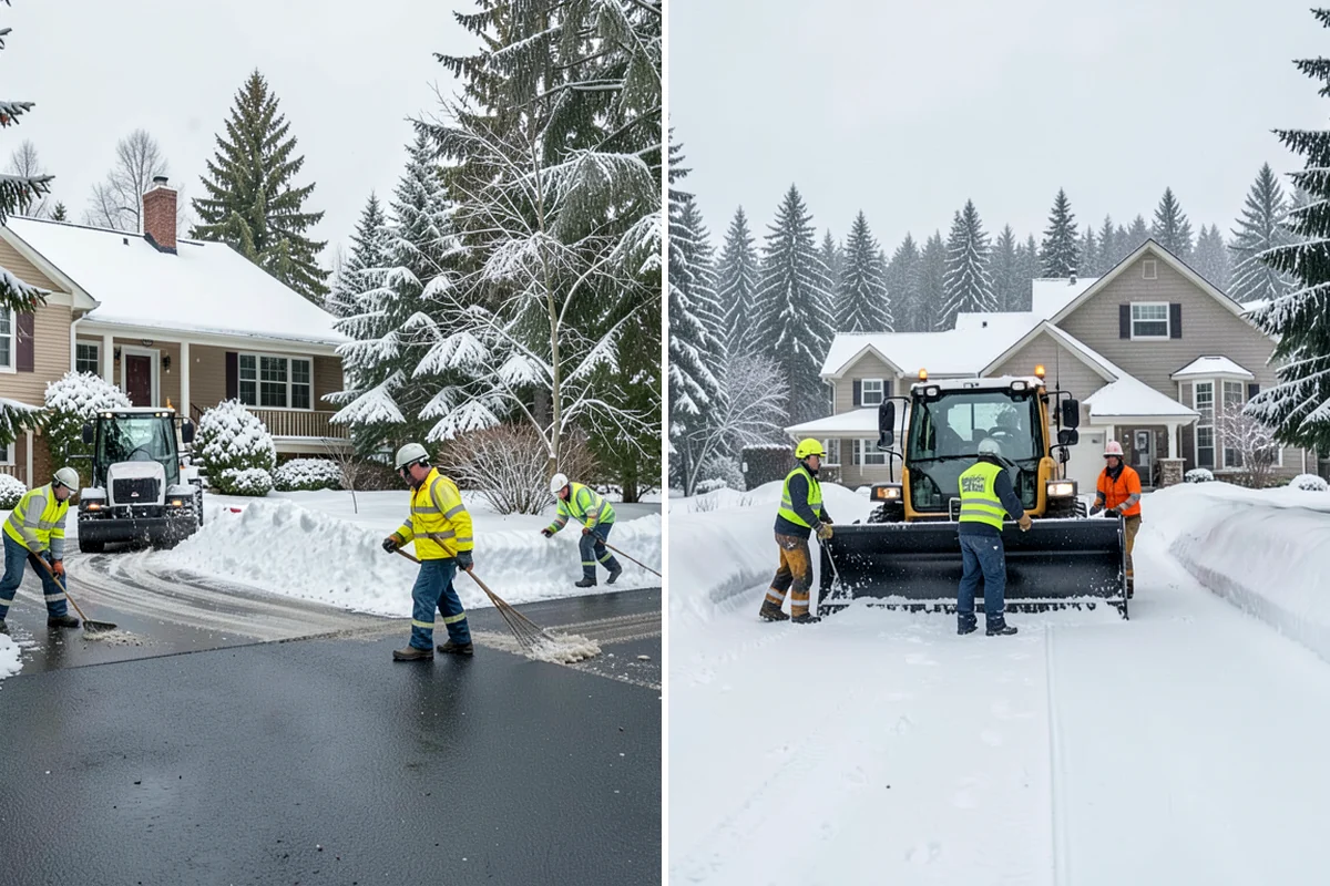 Fitness Center Sidewalk Clearing in Hunts Point, King County, WA - Clear the entrance and approach before the earliest opening