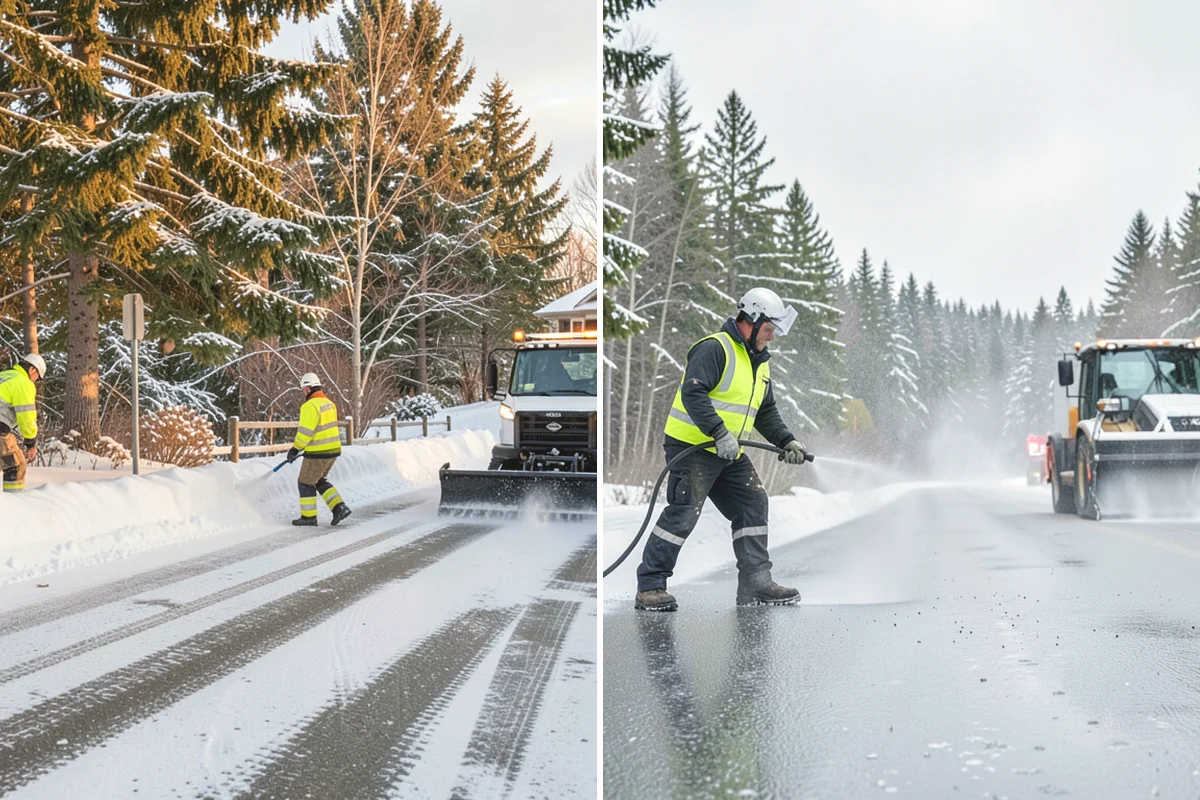 Fitness Center Sidewalk Clearing in Issaquah, King County, WA - Clear the entrance and approach before the earliest opening