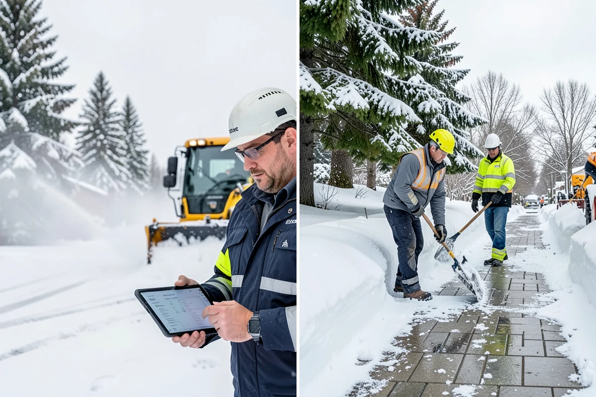 Fitness Center Sidewalk Clearing in Kenmore, King County, WA - Clear the entrance and approach before the earliest opening