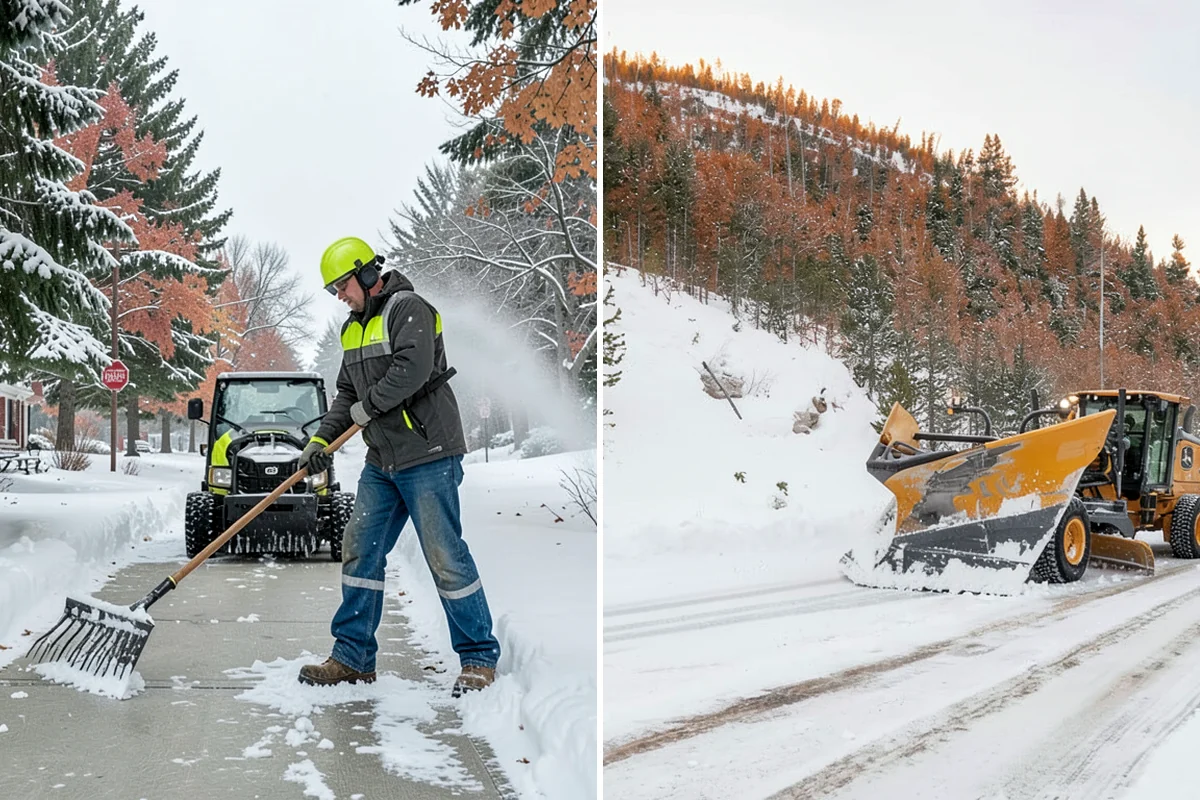 Fitness Center Sidewalk Clearing in Lyman, Skagit County, WA - Clear the entrance and approach before the earliest opening