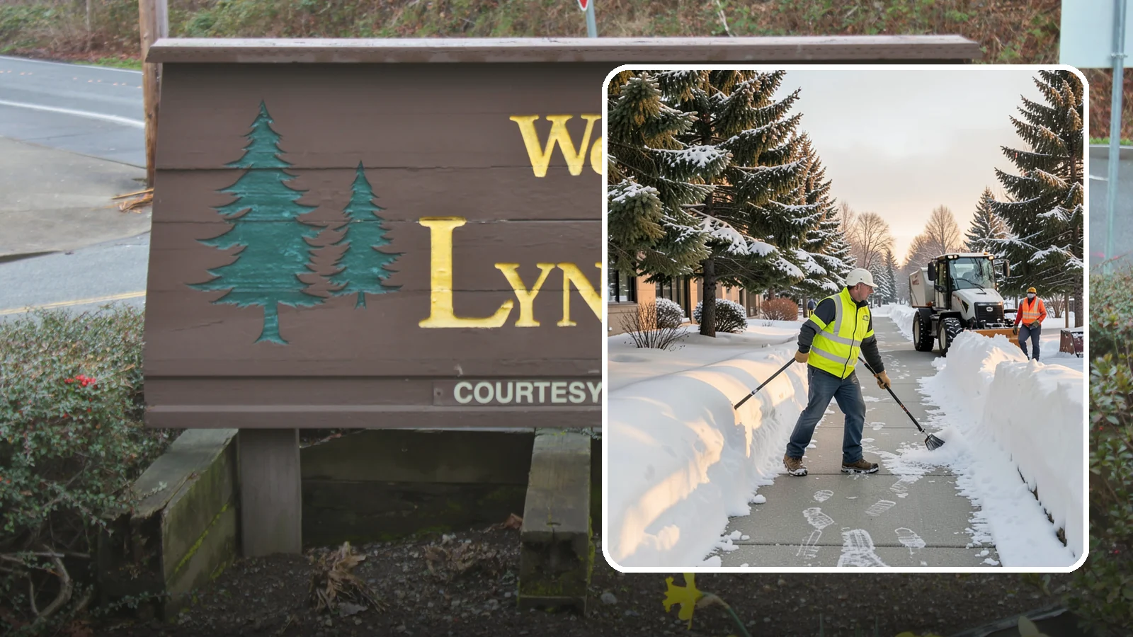 Fitness Center Sidewalk Clearing in Lynnwood, Snohomish County, WA - Early-hours entrance sidewalk clearing for Western Washington fitness centers, keeping the walk safe for members arriving before...