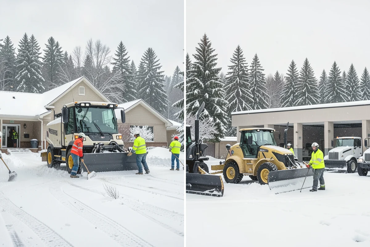 Fitness Center Sidewalk Clearing in Mill Creek, Snohomish County, WA - Clear the entrance and approach before the earliest opening
