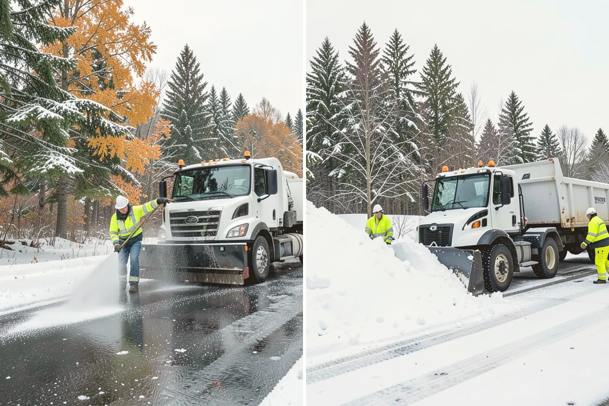 Fitness Center Sidewalk Clearing in Milton, King County, WA - Clear the entrance and approach before the earliest opening