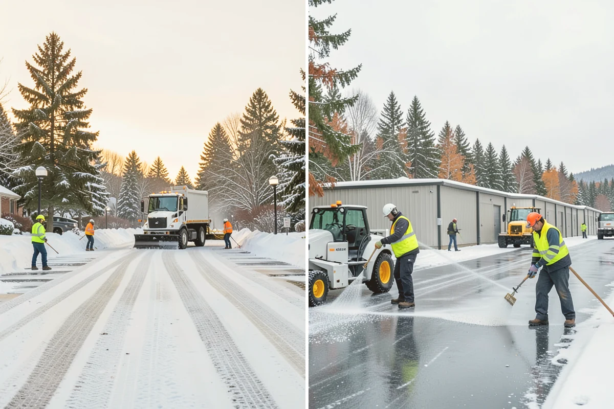Fitness Center Sidewalk Clearing in Mount Vernon, Skagit County, WA - Clear the entrance and approach before the earliest opening