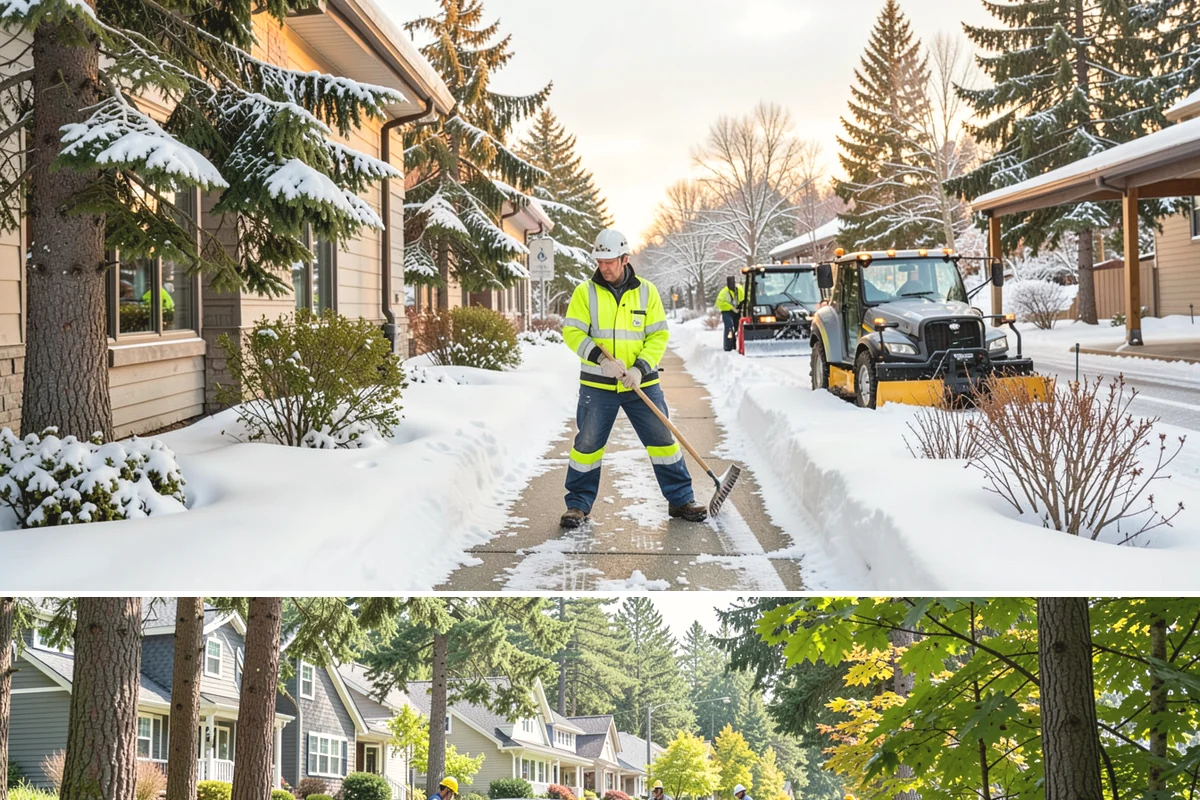 Fitness Center Sidewalk Clearing in Normandy Park, King County, WA - Fitness center demand peaks from December through February, when pre-dawn arrivals meet the coldest, most glazed walks of the day.