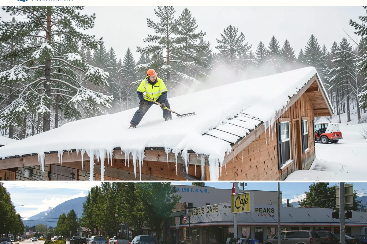 Fitness Center Sidewalk Clearing in North Bend, King County, WA - Fitness center demand peaks from December through February, when pre-dawn arrivals meet the coldest, most glazed walks of the day.