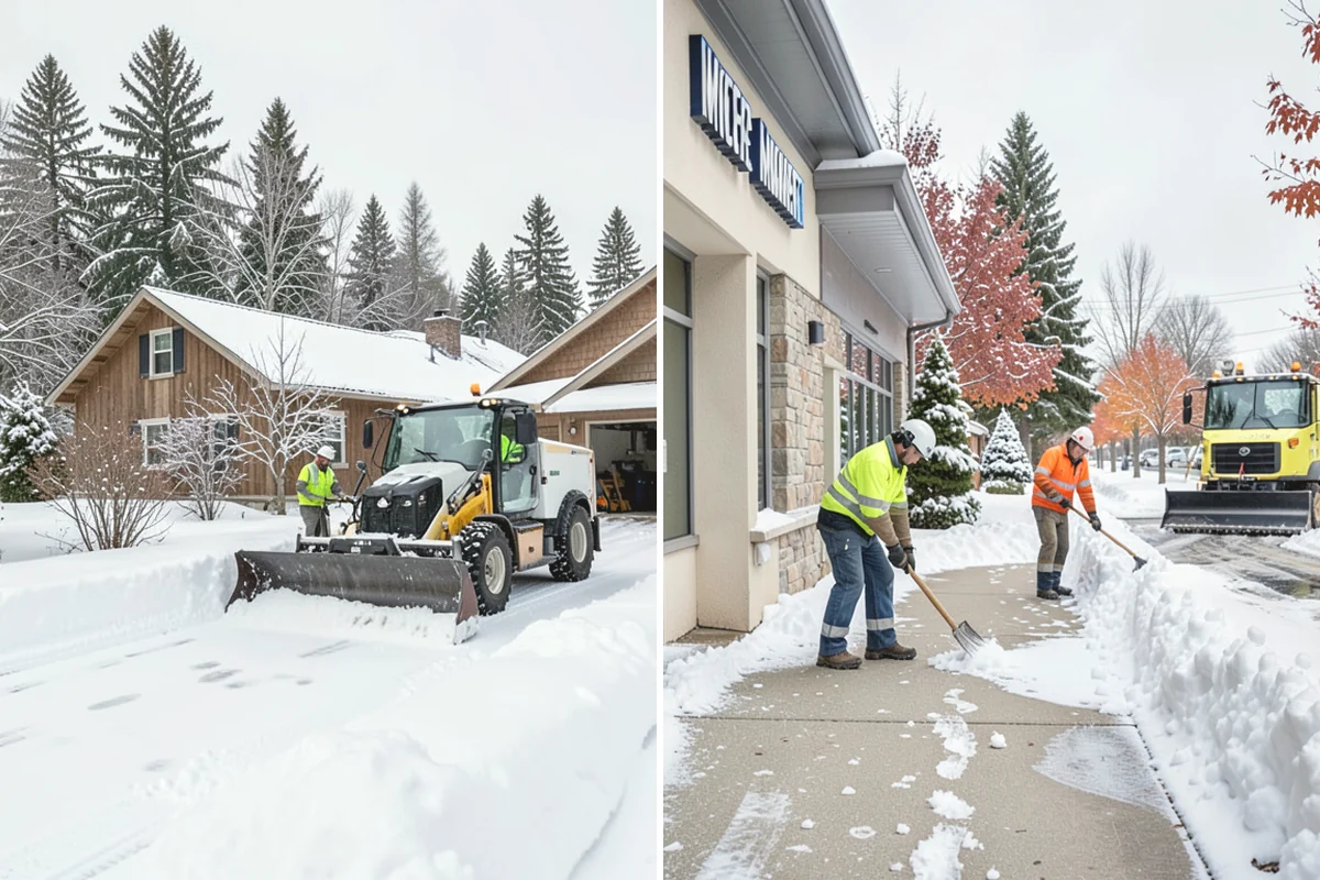 Fitness Center Sidewalk Clearing in Oak Harbor, Island County, WA - Clear the entrance and approach before the earliest opening