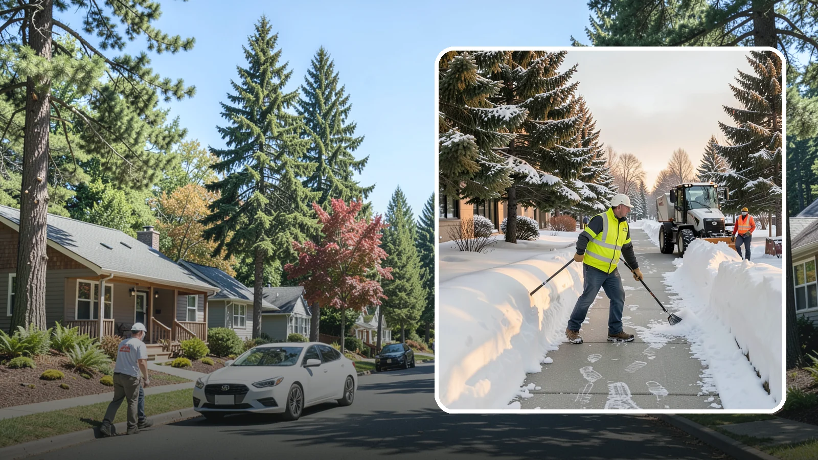 Fitness Center Sidewalk Clearing in Orting, Pierce County, WA - Early-hours entrance sidewalk clearing for Western Washington fitness centers, keeping the walk safe for members arriving before...