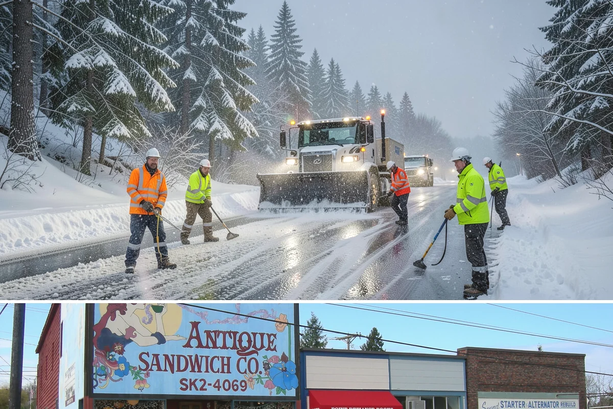 Fitness Center Sidewalk Clearing in Ruston, Pierce County, WA - Fitness center demand peaks from December through February, when pre-dawn arrivals meet the coldest, most glazed walks of the day.