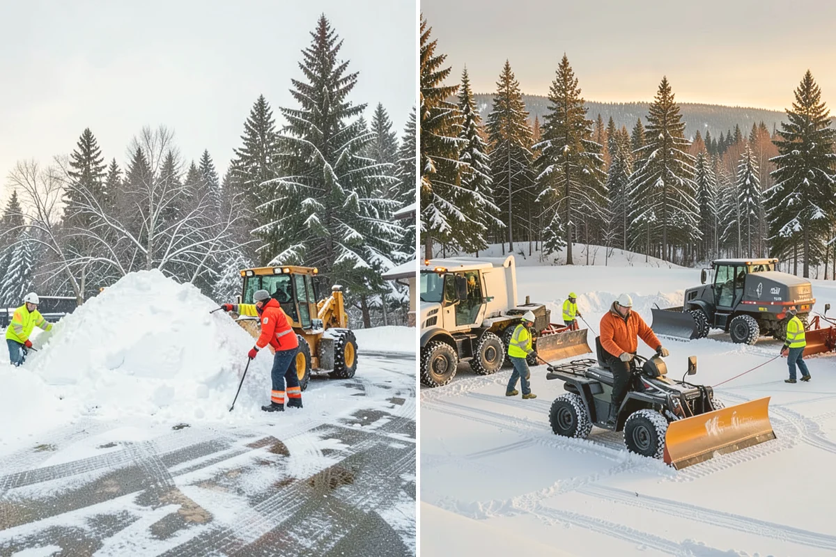 Fitness Center Sidewalk Clearing in Sammamish, King County, WA - Clear the entrance and approach before the earliest opening