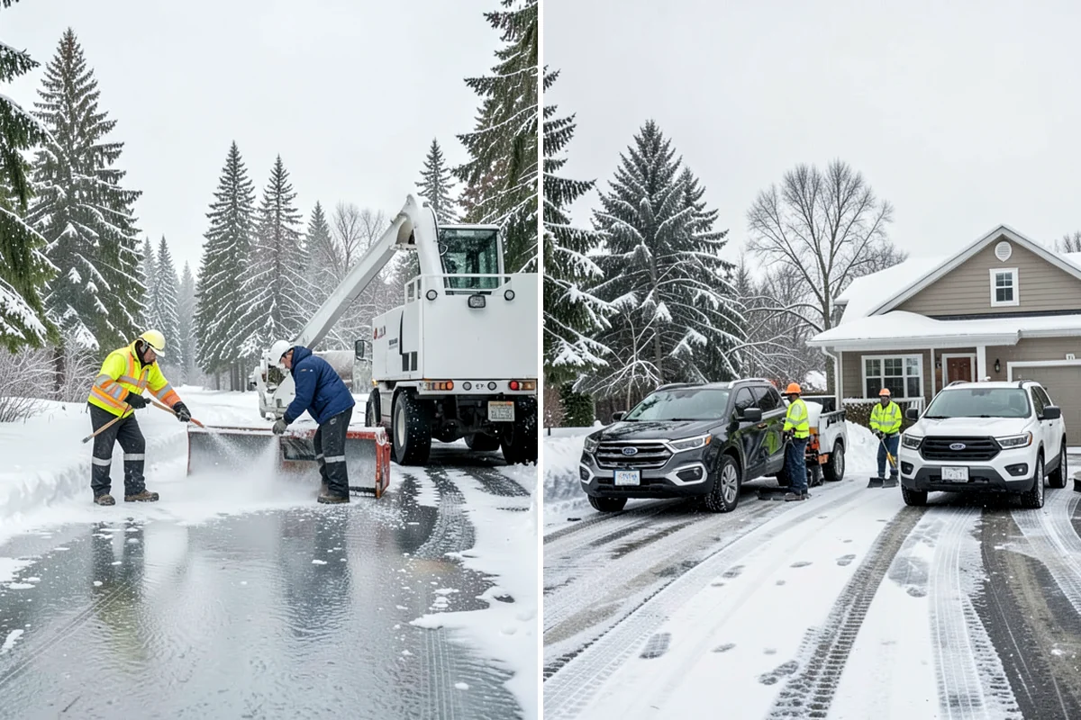 Fitness Center Sidewalk Clearing in Shoreline, King County, WA - Clear the entrance and approach before the earliest opening