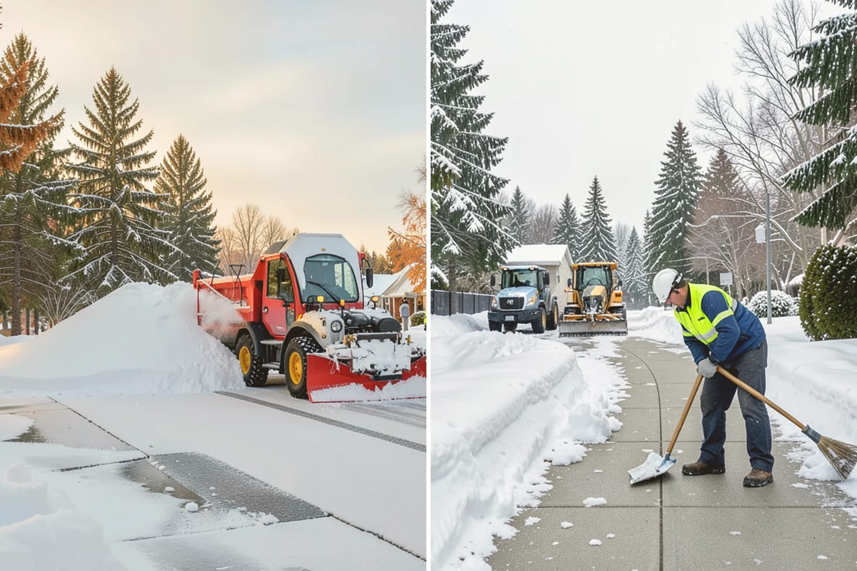 Fitness Center Sidewalk Clearing in Stanwood, Snohomish County, WA - Clear the entrance and approach before the earliest opening