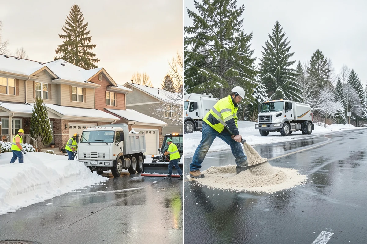 Fitness Center Sidewalk Clearing in Tukwila, King County, WA - Clear the entrance and approach before the earliest opening