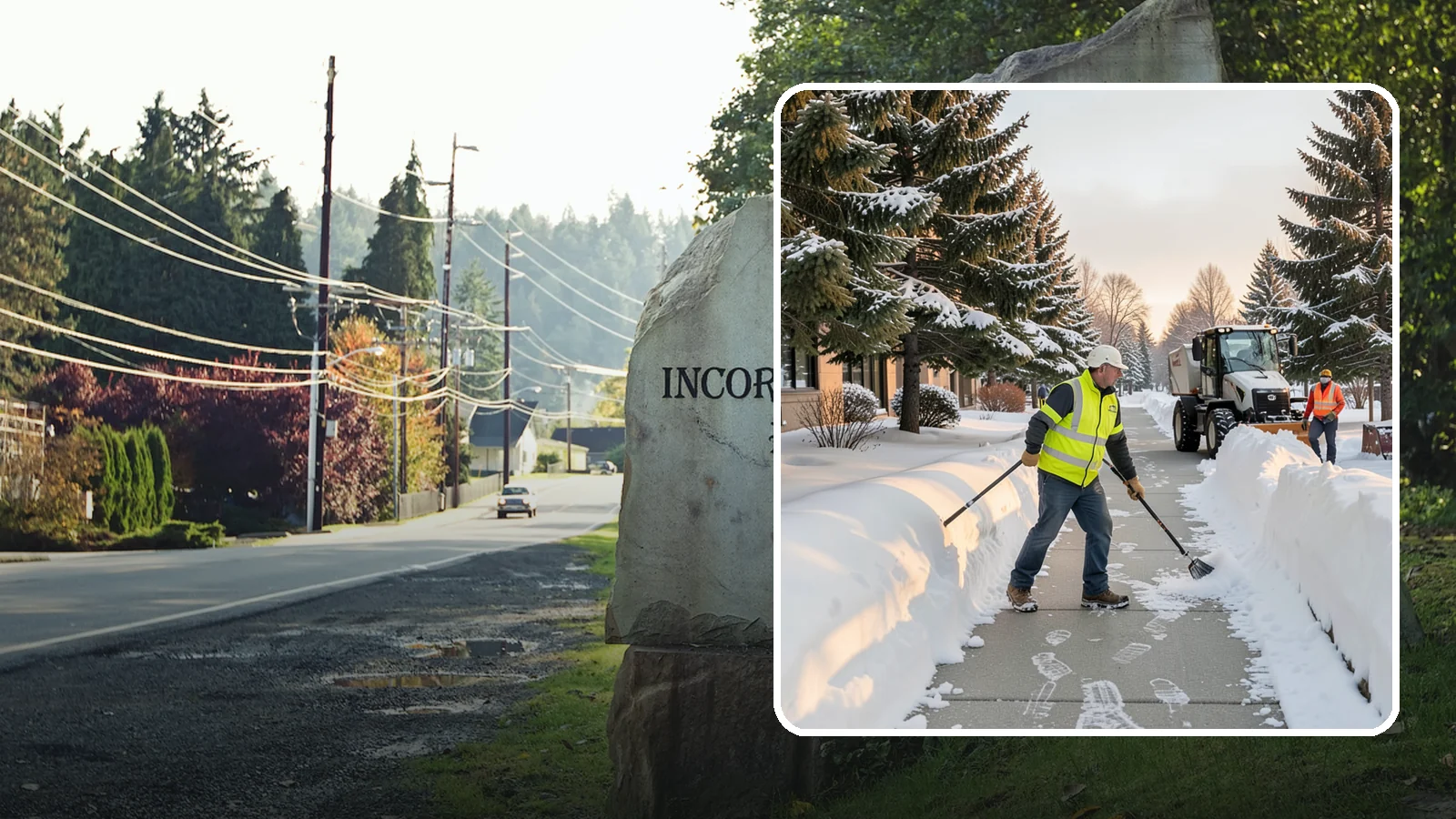 Fitness Center Sidewalk Clearing in Wilkeson, Pierce County, WA - Early-hours entrance sidewalk clearing for Western Washington fitness centers, keeping the walk safe for members arriving before...