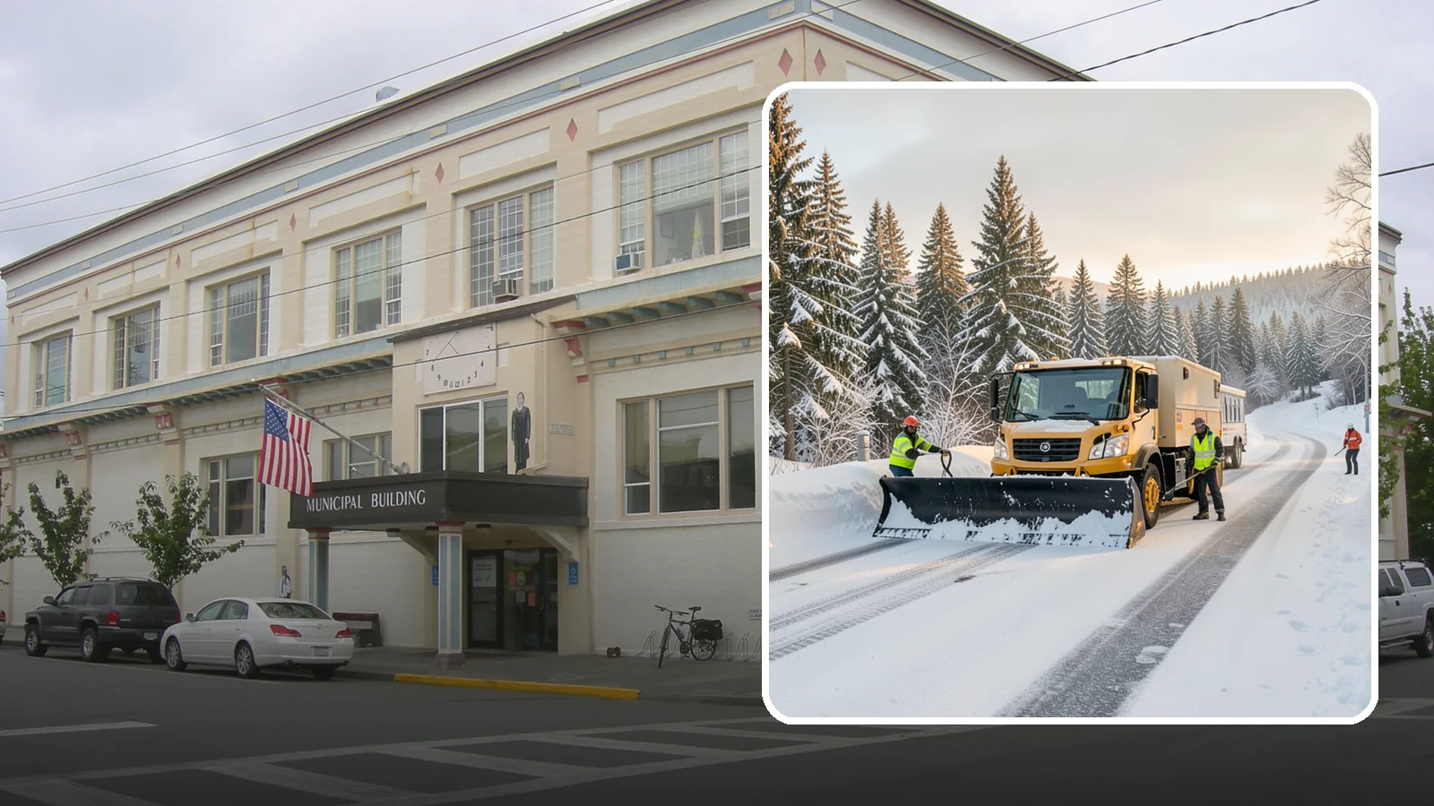 Fitness Center Snow Plowing in Anacortes, Skagit County, WA - We plow fitness center lots and entrances for early-morning and late-night hours so members work out safely on any day.
