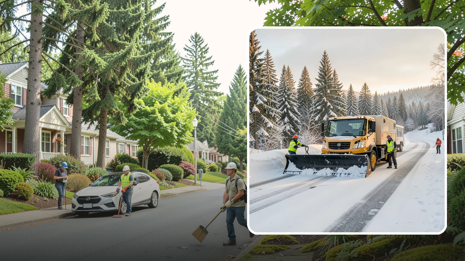 Fitness Center Snow Plowing in Beaux Arts Village, King County, WA - We plow fitness center lots and entrances for early-morning and late-night hours so members work out safely on any day.