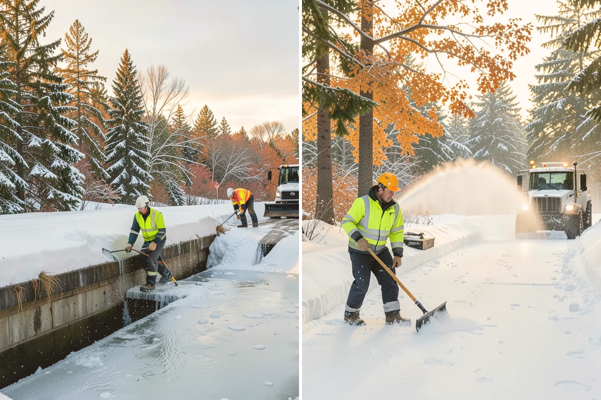 Fitness Center Snow Plowing in Bellevue, King County, WA - Confirm early and late operating hours with management