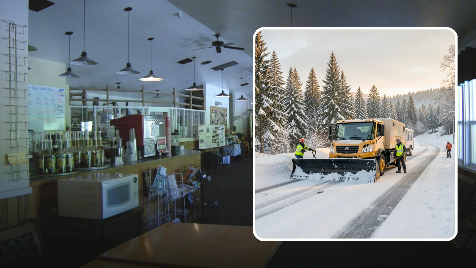 Fitness Center Snow Plowing in Black Diamond, King County, WA - We plow fitness center lots and entrances for early-morning and late-night hours so members work out safely on any day.