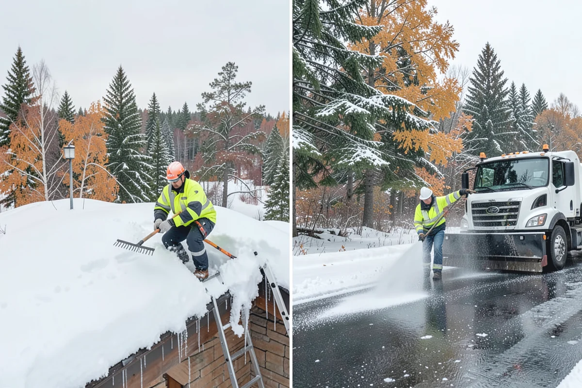 Fitness Center Snow Plowing in Bonney Lake, Pierce County, WA - Confirm early and late operating hours with management