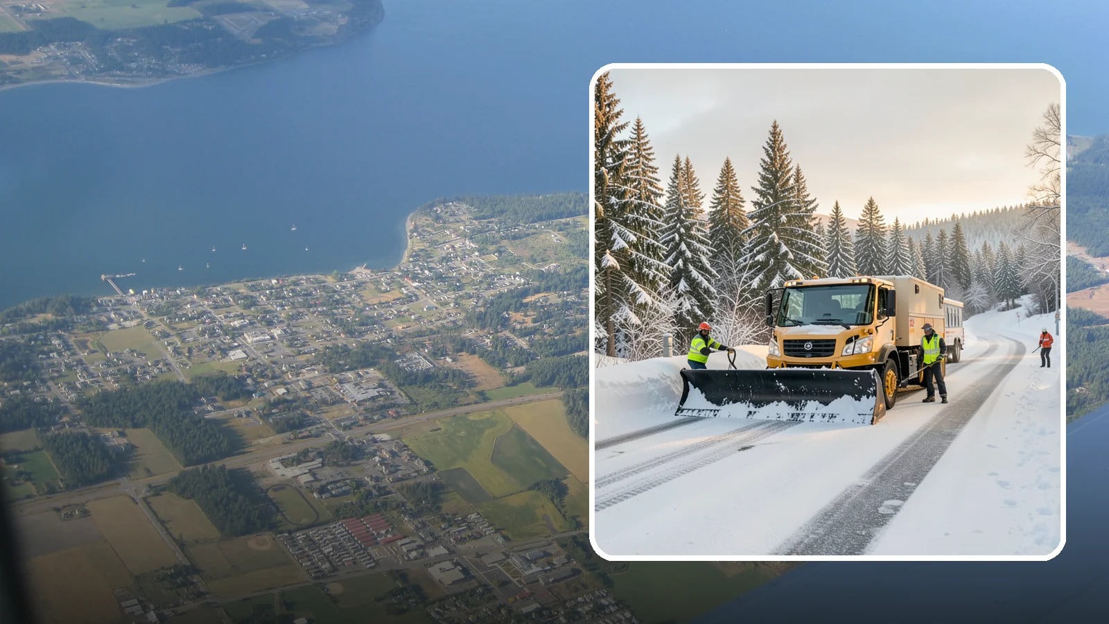 Fitness Center Snow Plowing in Coupeville, Island County, WA - We plow fitness center lots and entrances for early-morning and late-night hours so members work out safely on any day.