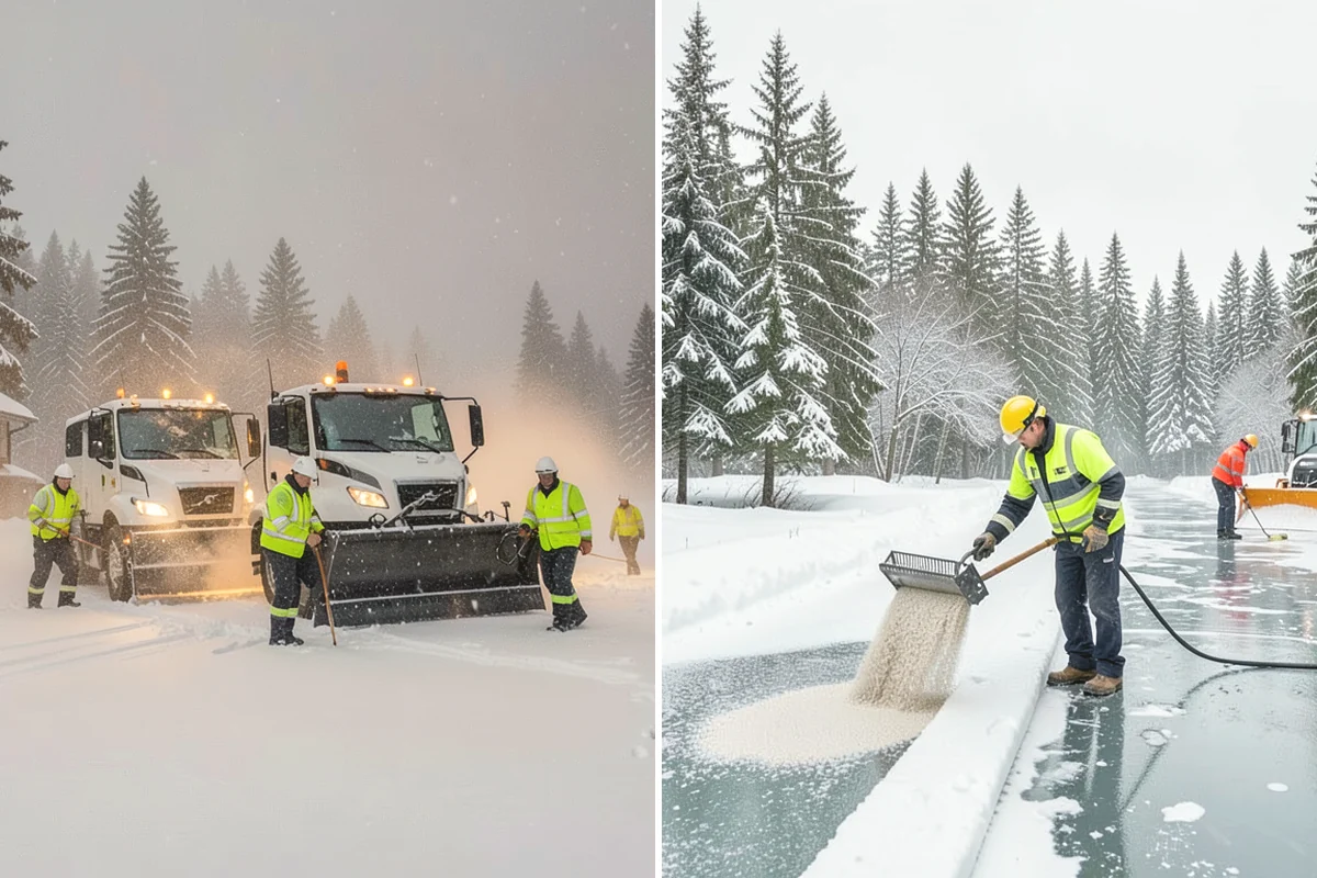 Fitness Center Snow Plowing in Covington, King County, WA - Confirm early and late operating hours with management