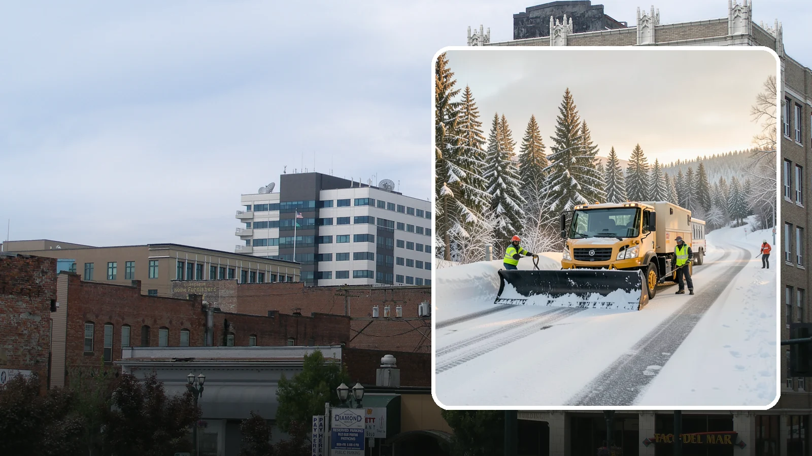 Fitness Center Snow Plowing in Everett, Snohomish County, WA - We plow fitness center lots and entrances for early-morning and late-night hours so members work out safely on any day.