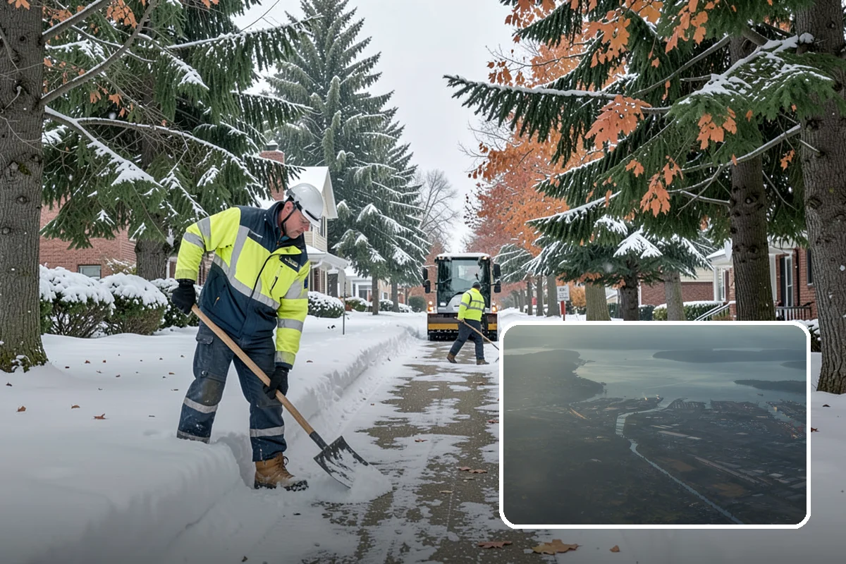 Fitness Center Snow Plowing in Fife, Pierce County, WA - Member lot cleared for early-morning and late-night hours