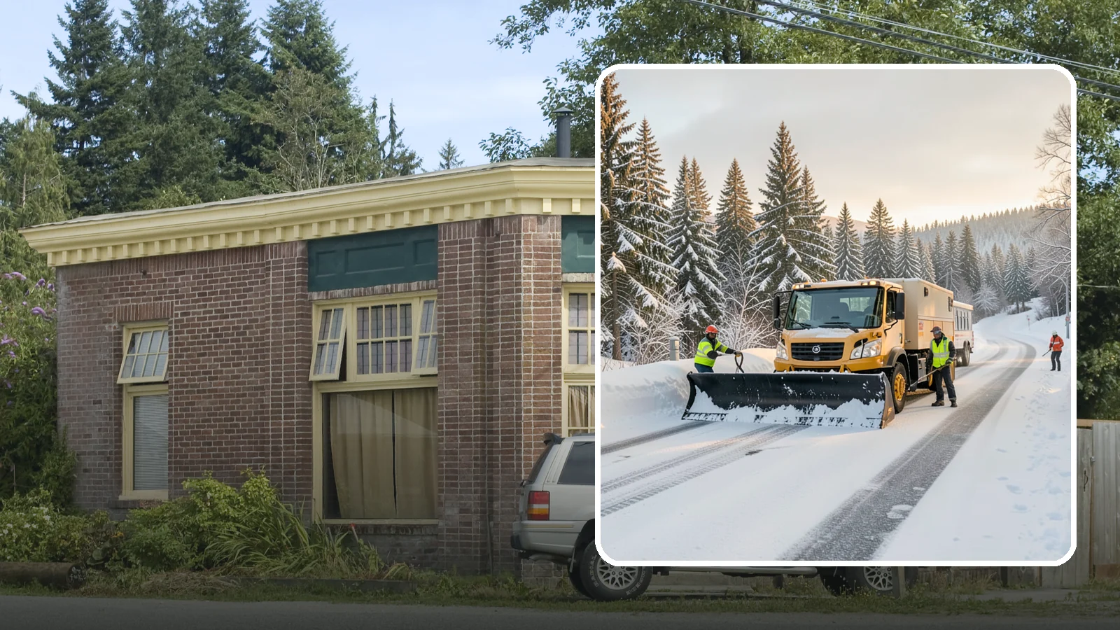 Fitness Center Snow Plowing in Hamilton, Skagit County, WA - We plow fitness center lots and entrances for early-morning and late-night hours so members work out safely on any day.