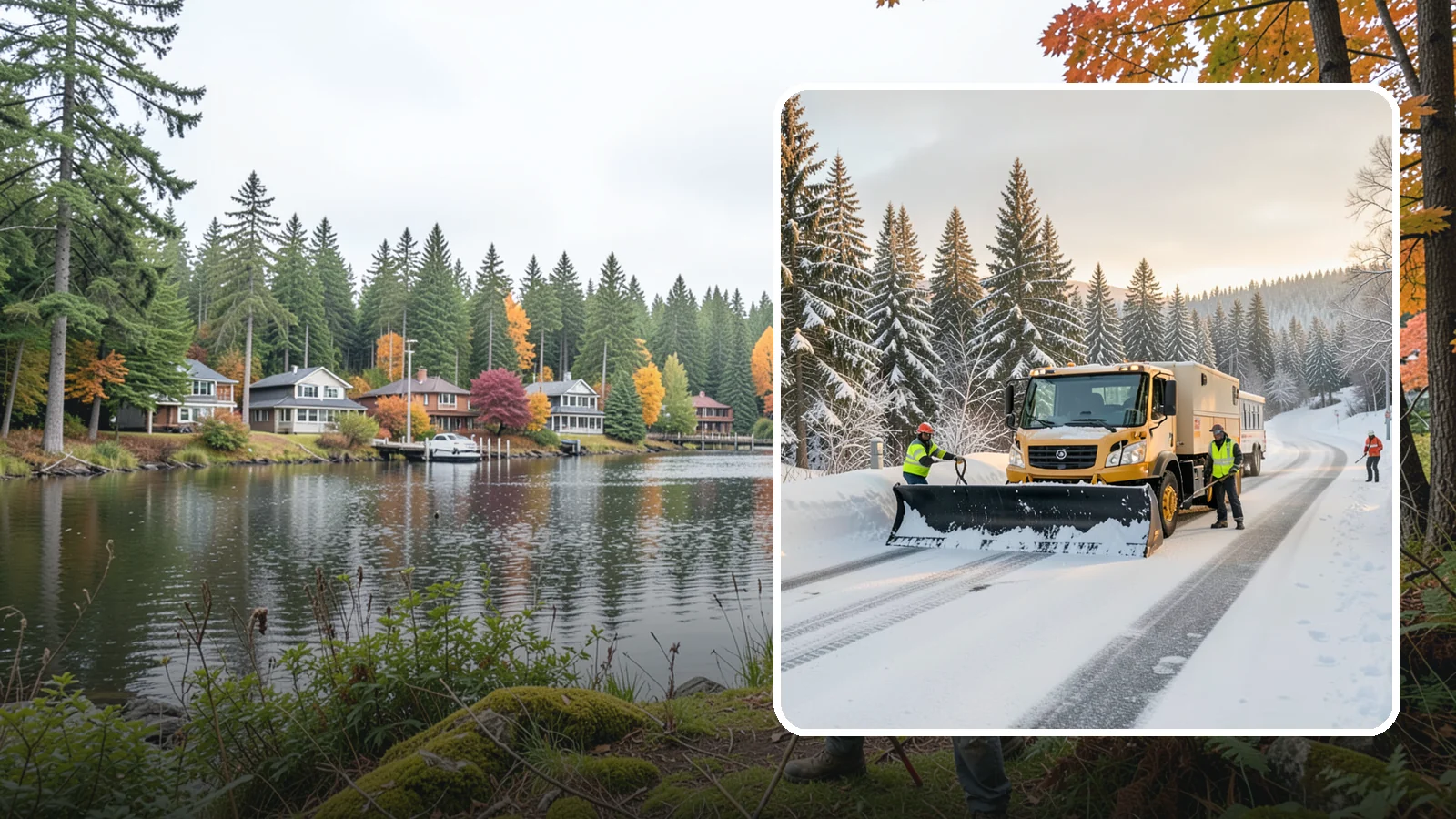 Fitness Center Snow Plowing in La Conner, Skagit County, WA - We plow fitness center lots and entrances for early-morning and late-night hours so members work out safely on any day.
