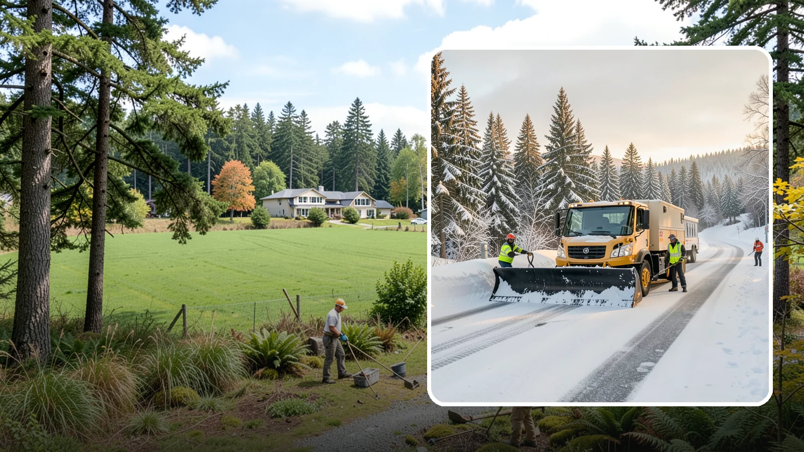 Fitness Center Snow Plowing in Lyman, Skagit County, WA - We plow fitness center lots and entrances for early-morning and late-night hours so members work out safely on any day.