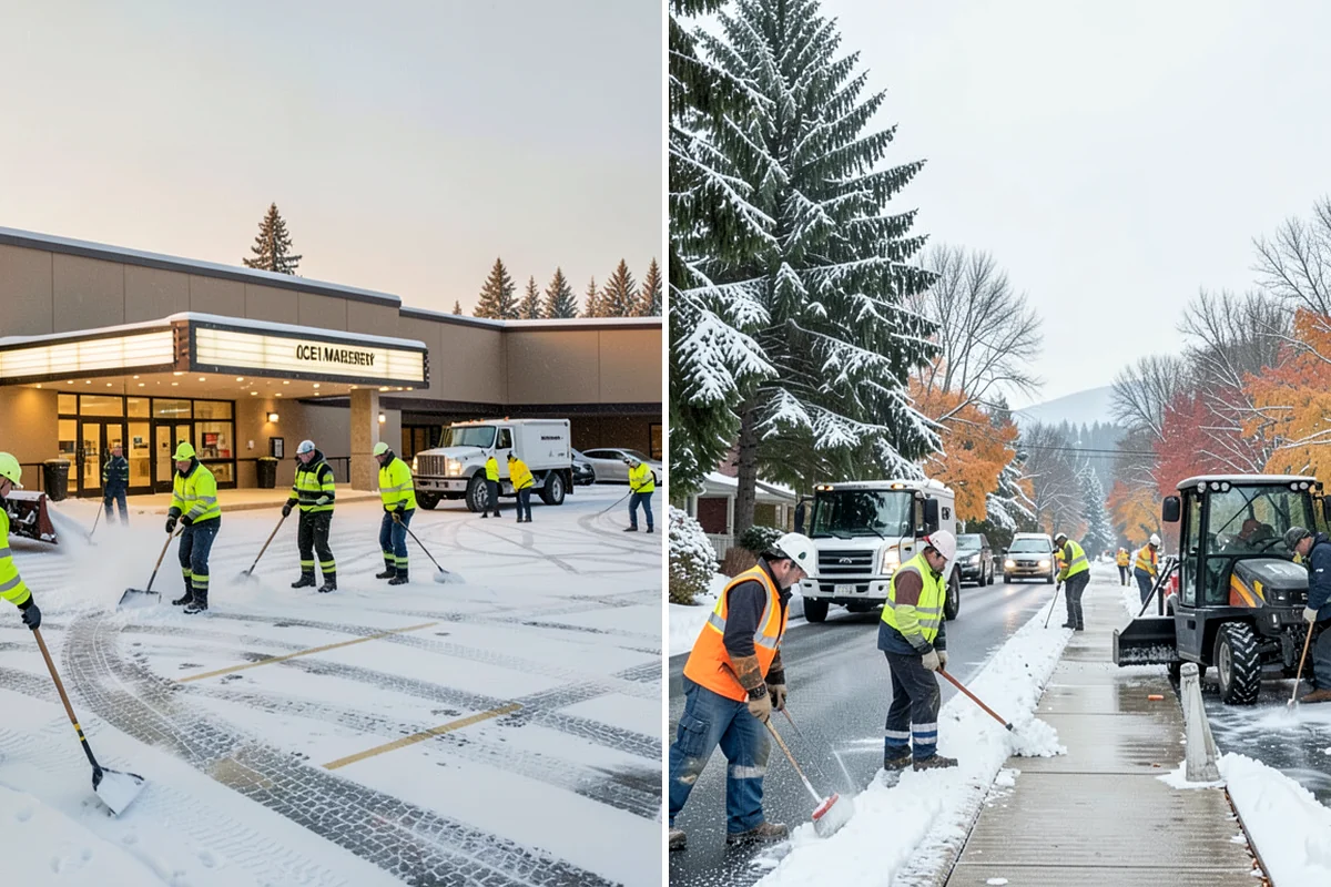 Fitness Center Snow Plowing in Lyman, Skagit County, WA - Confirm early and late operating hours with management